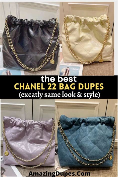 chanel wallet on chain dupe|chanel 22 bag dupe.